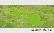 Physical Panoramic Map of Jiangling, satellite outside