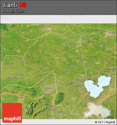 Satellite 3D Map of Jianli