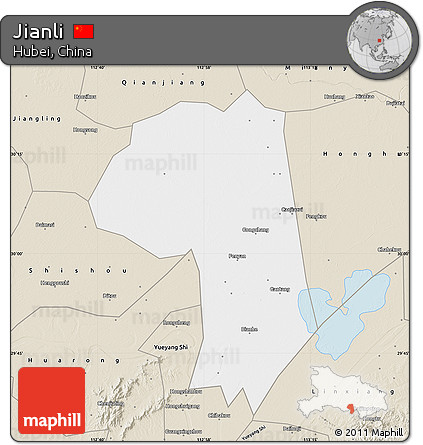 Classic Style Map of Jianli