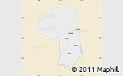 Classic Style Map of Jianli, single color outside