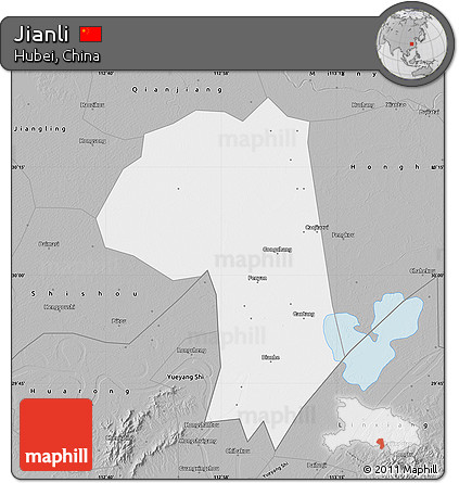 Gray Map of Jianli