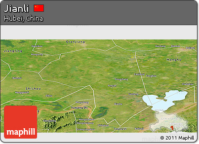 Satellite Panoramic Map of Jianli