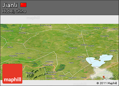 Satellite Panoramic Map of Jianli