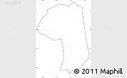 Blank Simple Map of Jianli, cropped outside, no labels