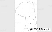 Blank Simple Map of Jianli, cropped outside
