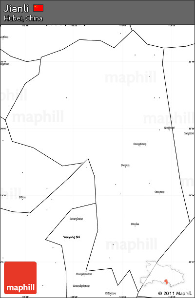 Blank Simple Map of Jianli