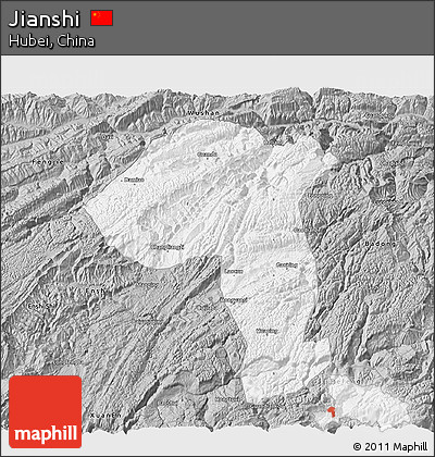 Gray 3D Map of Jianshi