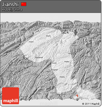 Gray 3D Map of Jianshi