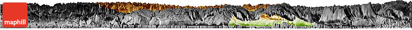 Physical Horizon Map of Jianshi, darken, desaturated