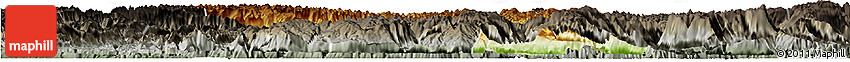Physical Horizon Map of Jianshi, darken, semi-desaturated