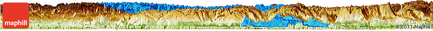 Political Horizon Map of Jianshi, physical outside