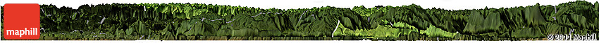 Satellite Horizon Map of Jianshi, darken