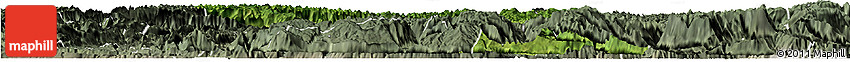 Satellite Horizon Map of Jianshi, semi-desaturated
