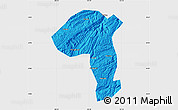 Political Map of Jianshi, single color outside