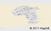 Classic Style Panoramic Map of Jianshi, single color outside