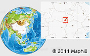 Physical Location Map of Jiayu, highlighted country