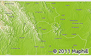 Physical 3D Map of Jingmen Shi