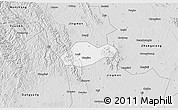 Silver Style 3D Map of Jingmen Shi