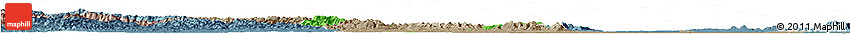 Political Horizon Map of Jingmen Shi, semi-desaturated