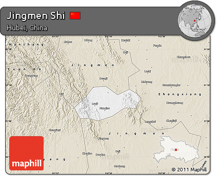 Classic Style Map of Jingmen Shi