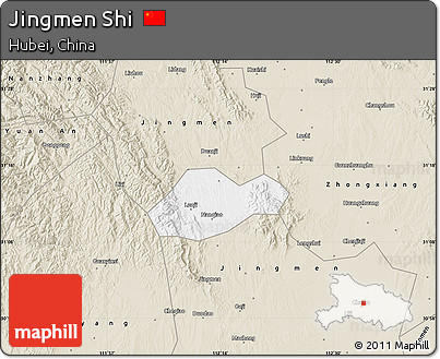 Classic Style Map of Jingmen Shi