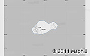 Gray Map of Jingmen Shi, single color outside
