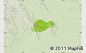 Physical Map of Jingmen Shi, lighten