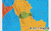 Satellite Map of Jingmen Shi, political outside
