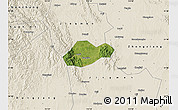 Satellite Map of Jingmen Shi, shaded relief outside