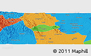 Political Panoramic Map of Jingmen Shi