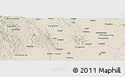 Shaded Relief Panoramic Map of Jingmen Shi