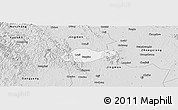 Silver Style Panoramic Map of Jingmen Shi