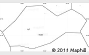 Blank Simple Map of Jingmen Shi