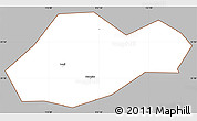 Gray Simple Map of Jingmen Shi, cropped outside