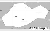 Gray Simple Map of Jingmen Shi