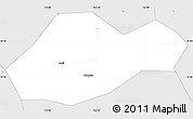 Silver Style Simple Map of Jingmen Shi