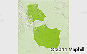 Physical 3D Map of Jingmen, lighten