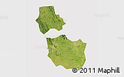 Satellite 3D Map of Jingmen, cropped outside