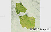 Satellite 3D Map of Jingmen, lighten