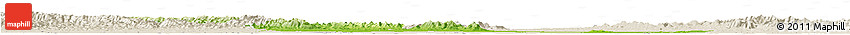 Physical Horizon Map of Jingmen, shaded relief outside