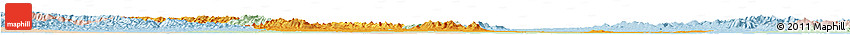 Political Horizon Map of Jingmen, lighten