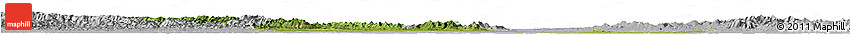 Satellite Horizon Map of Jingmen, lighten, desaturated