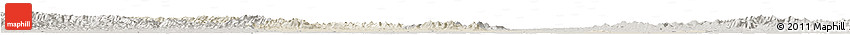 Shaded Relief Horizon Map of Jingmen, semi-desaturated