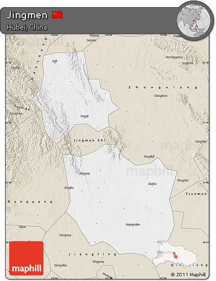 Classic Style Map of Jingmen