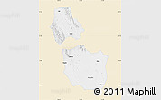 Classic Style Map of Jingmen, single color outside