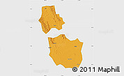 Political Map of Jingmen, single color outside