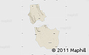 Shaded Relief Map of Jingmen, single color outside