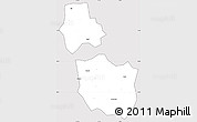 Silver Style Simple Map of Jingmen, cropped outside