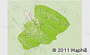 Physical 3D Map of Jingshan, lighten