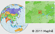 Political Location Map of Jingshan